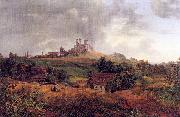 Oehme, Ernst Ferdinand Stolpen Castle France oil painting artist
